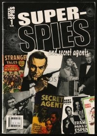 5s586 SUPER SPIES & SECRET AGENTS vol 1 no 1 English magazine April 2008 James Bond, Napoleon Solo!