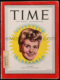 5s594 TIME magazine July 14, 1947 Boris Chaliapin cover art of Argentina rainbow Eva Peron!