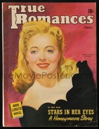 5s605 TRUE ROMANCES magazine October 1941 great cover art of Mary Beth Hughes by Morr Kusnet!