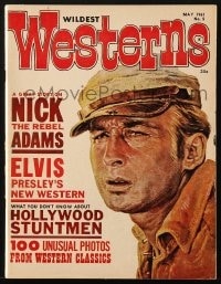 5s632 WILDEST WESTERNS MAGAZINE #5 magazine May 1961 Basil Gogos art of Nick Adams in The Rebel!