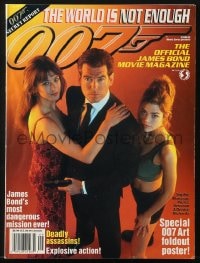 5s635 WORLD IS NOT ENOUGH magazine 1999 Pierce Brosnan, the official James Bond movie magazine!