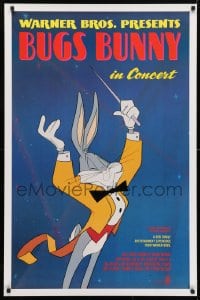 5t153 BUGS BUNNY IN CONCERT 1sh 1990 great cartoon image of Bugs conducting orchestra!
