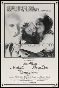5t202 COMING HOME 1sh 1978 Jane Fonda, Jon Voight, Bruce Dern, Hal Ashby!