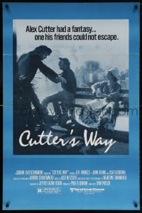 5t224 CUTTER & BONE 1sh 1981 Jeff Bridges saw killer, John Heard knew motive, Cutter's Way!