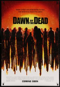 5t235 DAWN OF THE DEAD advance DS 1sh 2004 Sarah Polley, Ving Rhames, Jake Weber, remake!