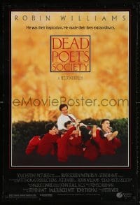 5t237 DEAD POETS SOCIETY DS 1sh 1989 inspirational school teacher Robin Williams, Peter Weir