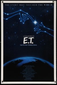 5t280 E.T. THE EXTRA TERRESTRIAL 1sh R1985 Drew Barrymore, Spielberg, cool constellation art!