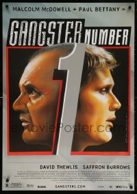 5t337 GANGSTER NUMBER 1 DS 1sh 2002 art of Malcolm McDowell & Paul Bettany by Castle & Kaplan!