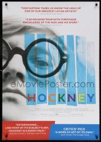 5t408 HOCKNEY 27x39 1sh 2016 Randall Wright, c/u of famous painter and photographer!