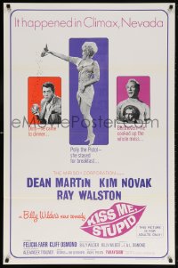 5t495 KISS ME, STUPID 1sh 1965 directed by Billy Wilder, Kim Novak, Dean Martin, Ray Walston!