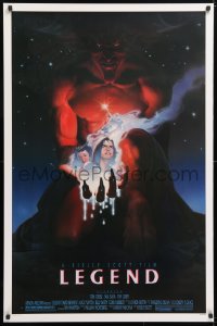 5t516 LEGEND 1sh 1986 Tom Cruise, Mia Sara, Tim Curry, Ridley Scott, cool fantasy artwork!