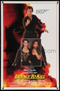 5t520 LICENCE TO KILL 1sh 1989 Timothy Dalton as James Bond, sexy Carey Lowell & Talisa Soto!