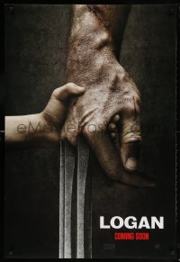 5t529 LOGAN revised int'l teaser DS 1sh 2017 Jackman in the title role as Wolverine, claws out!