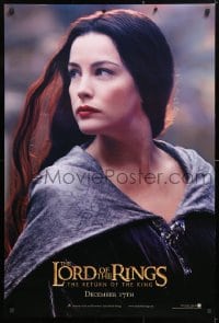5t542 LORD OF THE RINGS: THE RETURN OF THE KING teaser DS 1sh 2003 sexy Liv Tyler as Arwen!