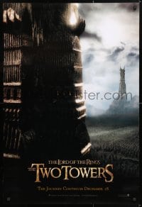 5t545 LORD OF THE RINGS: THE TWO TOWERS teaser DS 1sh 2002 Peter Jackson & J.R.R. Tolkien epic!