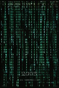 5t568 MATRIX RELOADED holofoil teaser 1sh 2003 Keanu Reeves, free your mind in 2003!