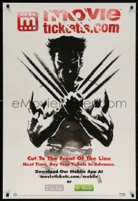5t593 MOVIETICKETS.COM DS 1sh 2014 great art of Hugh Jackman as Wolverine by Suren Galadjian!