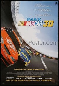 5t611 NASCAR 3D DS 1sh 2004 cool image of NASCAR stock cars racing down speedway!