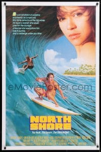 5t622 NORTH SHORE 1sh 1987 great Hawaiian surfing image + close up of sexy Nia Peeples!