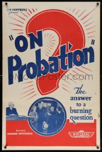 5t631 ON PROBATION 1sh R1940s Monte Blue, Lucile Browne, the answer to a burning question!