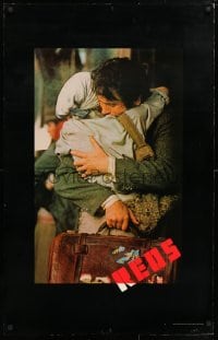 5t709 REDS heavy stock 26x40 1sh 1981 Warren Beatty as John Reed & Diane Keaton in Russia!