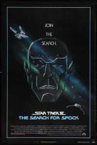 5t823 STAR TREK III 1sh 1984 The Search for Spock, art of Leonard Nimoy by Huyssen & Huerta!