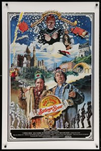 5t844 STRANGE BREW int'l 1sh 1983 art of hosers Rick Moranis & Dave Thomas with beer by John Solie!