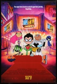 5t867 TEEN TITANS GO! TO THE MOVIES advance DS 1sh 2018 hero movie to end all super hero movies!