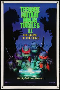 5t872 TEENAGE MUTANT NINJA TURTLES II DS 1sh 1991 Secret of the Ooze, great images!