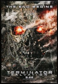 5t878 TERMINATOR SALVATION teaser DS 1sh 2009 05.22 style, Christian Bale, the end begins!