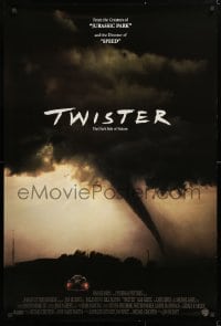 5t925 TWISTER int'l DS 1sh 1996 storm chasers Bill Paxton & Helen Hunt, cool tornado image!