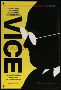 5t946 VICE teaser DS 1sh 2018 Christian Bale in the title role as Vice President Dick Cheney!