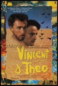 5t949 VINCENT & THEO 1sh 1990 Robert Altman meets Tim Roth as Vincent van Gogh, cool artwork!