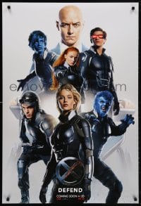 5t993 X-MEN: APOCALYPSE teaser DS 1sh 2016 Marvel Comics, Bryan Singer, cool cast image, Defend!