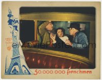 5w212 50,000,000 FRENCHMEN LC 1931 c/u of man in car getting beat up, cool Eiffel Tower border art!