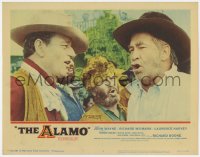 5w229 ALAMO LC #2 1960 extreme close up of star/director John Wayne & Chill Wills!