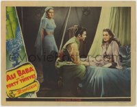 5w230 ALI BABA & THE FORTY THIEVES LC 1943 Turhan Bey kneels between Maria Montez & sexy Ramsay Ames!
