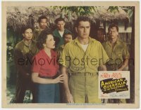5w237 AMERICAN GUERRILLA IN THE PHILIPPINES LC #6 1950 Tyrone Power & Micheline Prelle in WWII!
