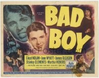 5w016 BAD BOY TC 1949 Lloyd Nolan, pretty Jane Wyatt, Audie Murphy's first starring role!