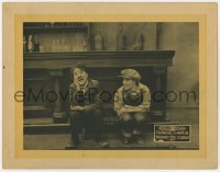 5w264 BEHIND THE SCREEN LC R1920s Charlie Chaplin laughing with Edna Purvian dressed as a boy!