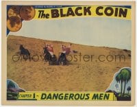 5w278 BLACK COIN chapter 1 LC 1936 full-color image of Dangerous Men on horses in the desert!