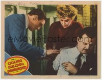 5w313 CALLING BULLDOG DRUMMOND LC #6 1951 Walter Pidgeon & Margaret Leighton look over Tomlinson!