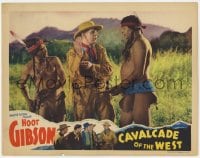5w318 CAVALCADE OF THE WEST LC 1936 Hoot Gibson talking to Native American Indians with rifles!