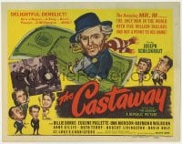5w036 CHEATERS TC R1949 Joseph Schildkraut has lots of money, great cartoon art, The Castaway!