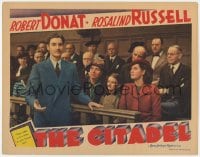 5w331 CITADEL LC 1938 Rosalind Russell watches Robert Donat save a human life in court!