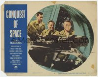 5w343 CONQUEST OF SPACE LC #2 1955 George Pal sci-fi, Benson Fong & two others at giant gun!