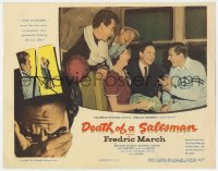 5w365 DEATH OF A SALESMAN LC 1952 Fredric March, Kevin McCarthy & Cameron Mitchell laughing!