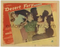 5w368 DESERT FURY LC #1 1947 Lizabeth Scott stops Burt Lancaster about to punch John Hodiak!