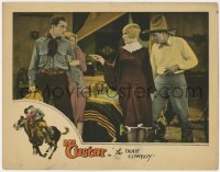 5w401 DUDE COWBOY LC 1926 angry man and woman accuse Bob Custer & his girl of causing trouble!