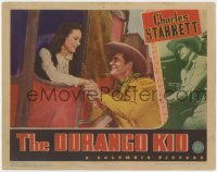 5w403 DURANGO KID LC 1940 Charles Starrett romancing pretty Luana Walters in stagecoach!